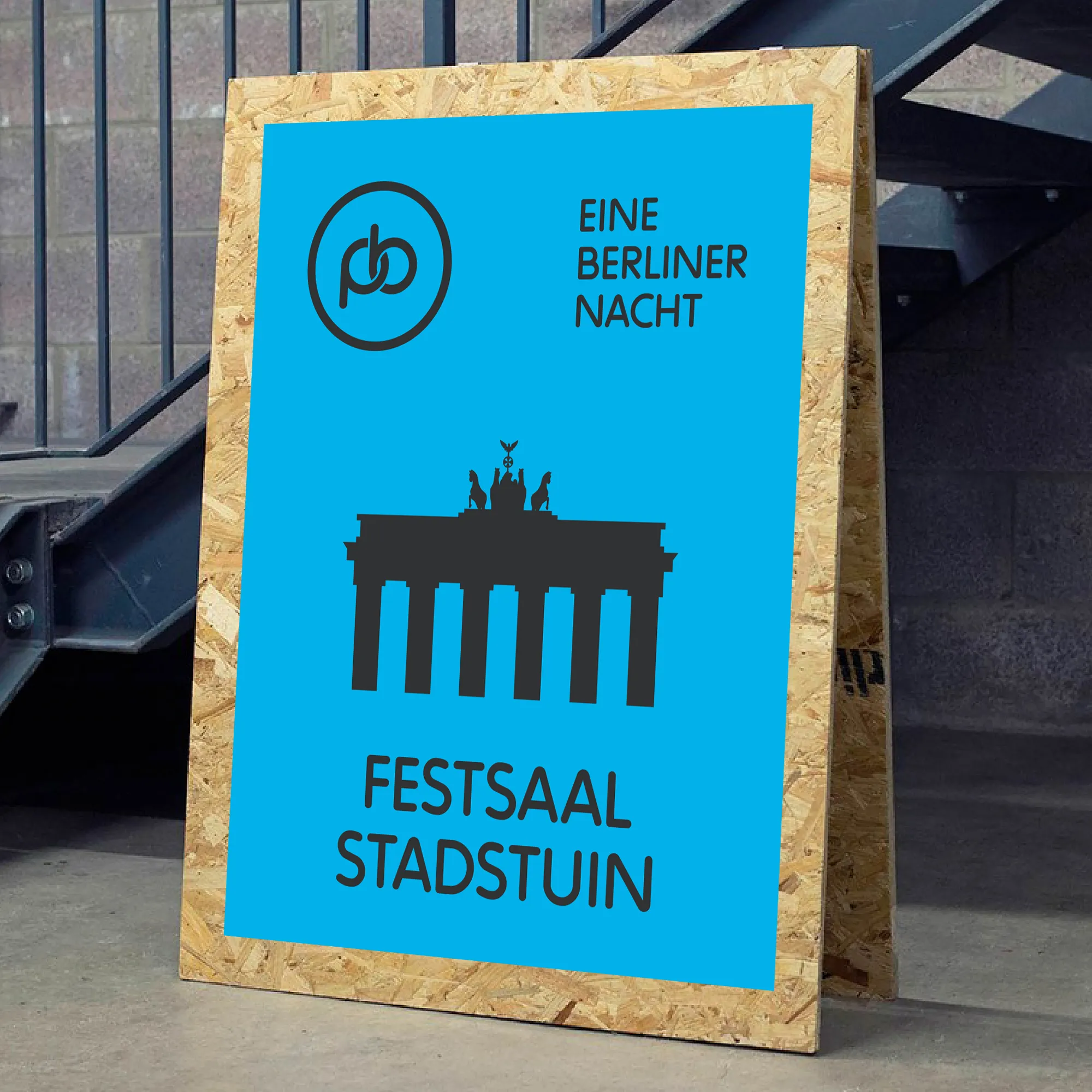 JOERUSH Eine Berliner Nacht Peter en Brigitte Hebben Schik Trouwen Bord Poster