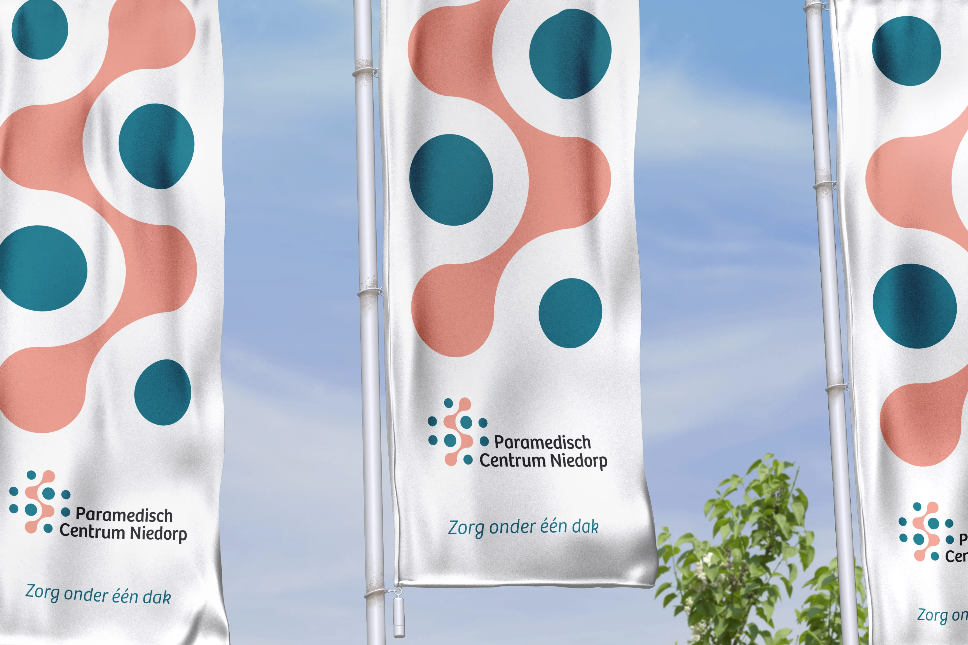 JOERUSH Paramedisch Centrum Niedorp Banier Vlag Huisstijl