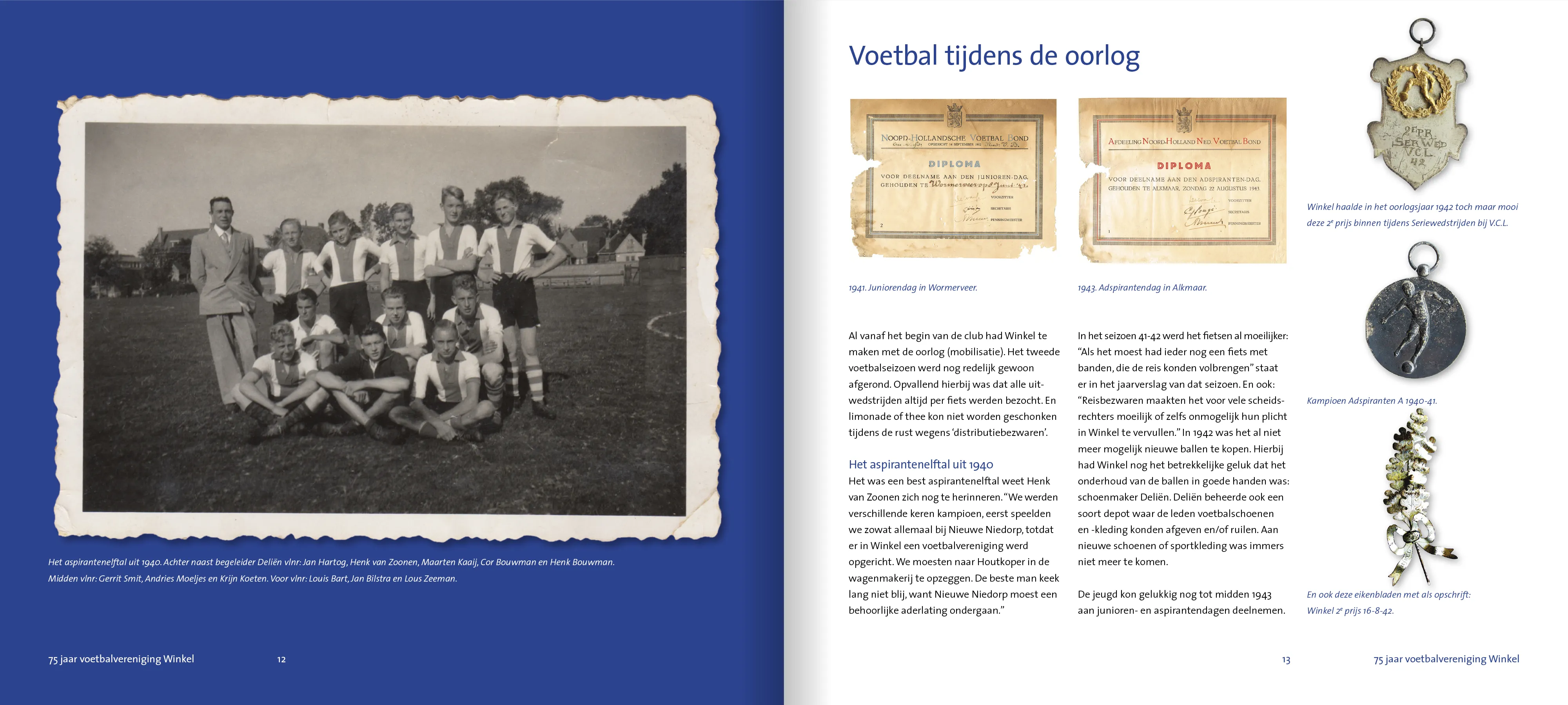 JOERUSH VV Winkel Jubileumboek Binnenwerk 12-13